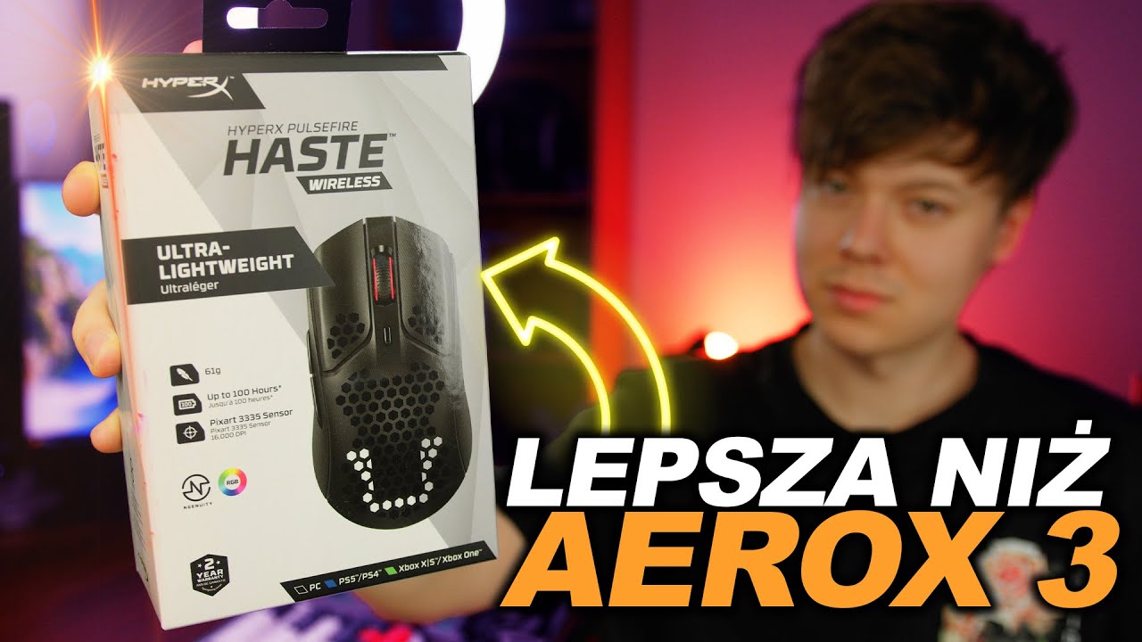 LEPSZA NIŻ AEROX 3 🥵 - HyperX Pulsfire Haste Wireless