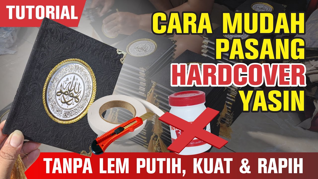 Cara Memasang Cover Buku Yasin Hardcover atau Bluedru