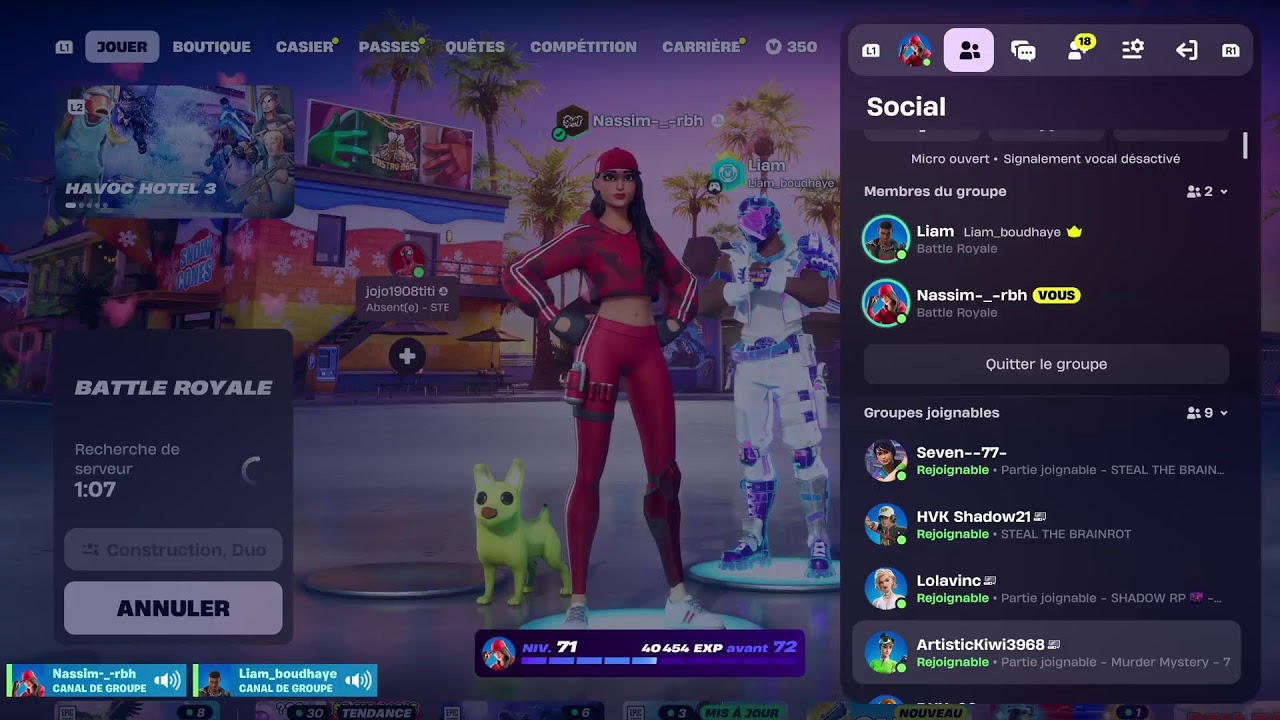 Je joue Fortnite