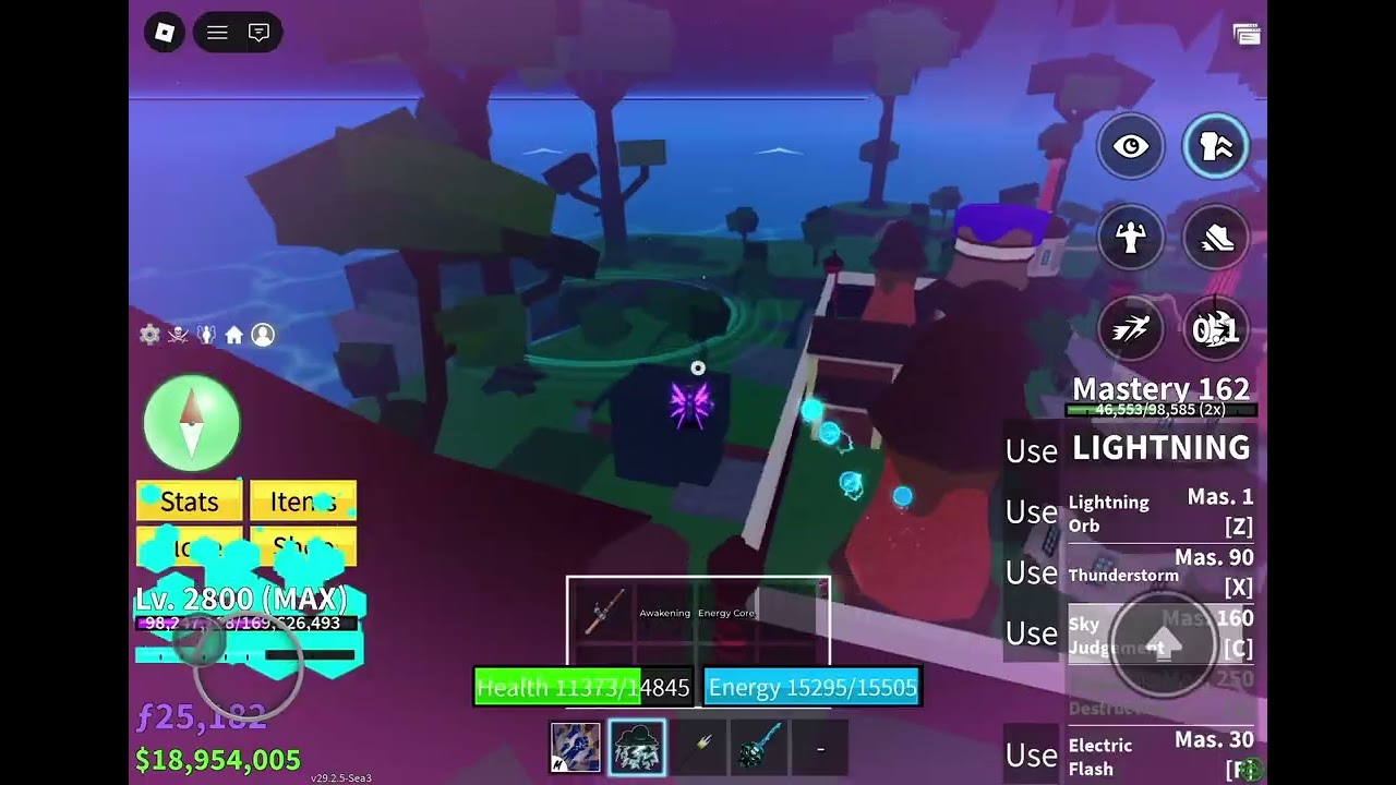 mastering lightning out (first vid) (blox fruits)