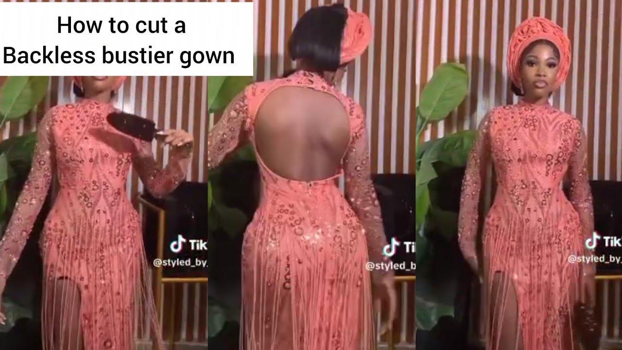 HOW TO CUT A BACKLESS  TURTLE NECKLINE BUSTIER #how 