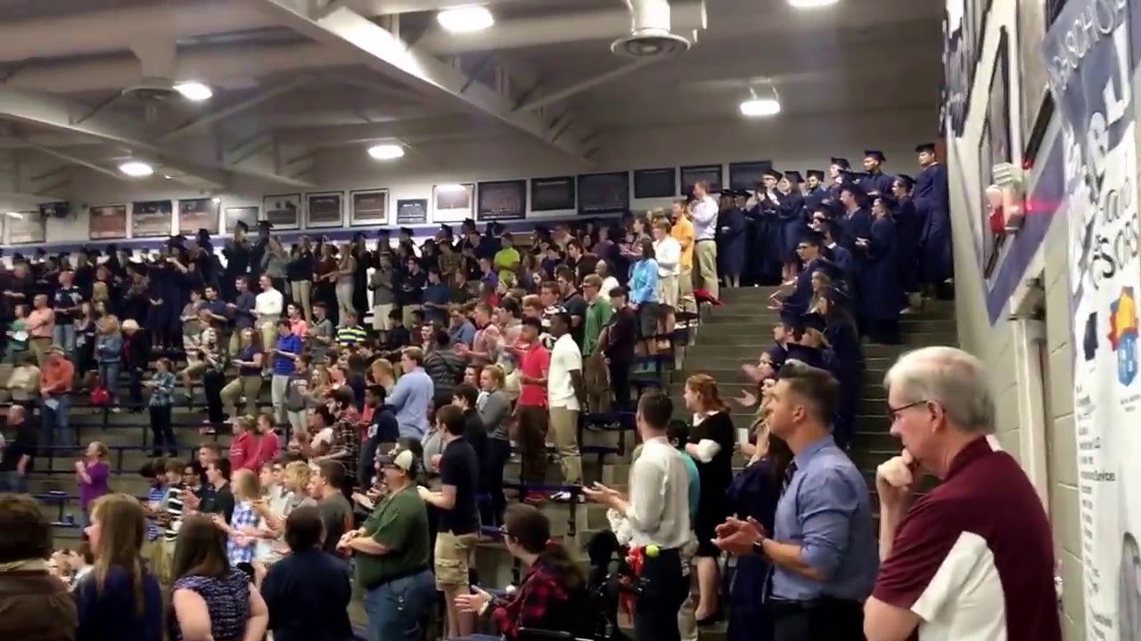 The FJ Reitz Class of 2016 hears their school song in the gym for one last time!