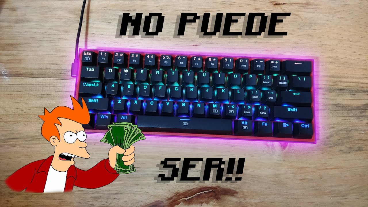 💸¡¡¡EL MEJOR TECLADO CALIDAD PRECIO!!!💸/Redragon fizz k617 60%