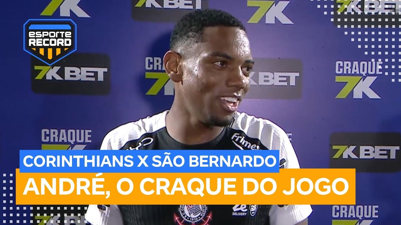 André fala de golaço contra o São Bernardo e pedido decisivo de Dorival Júnior