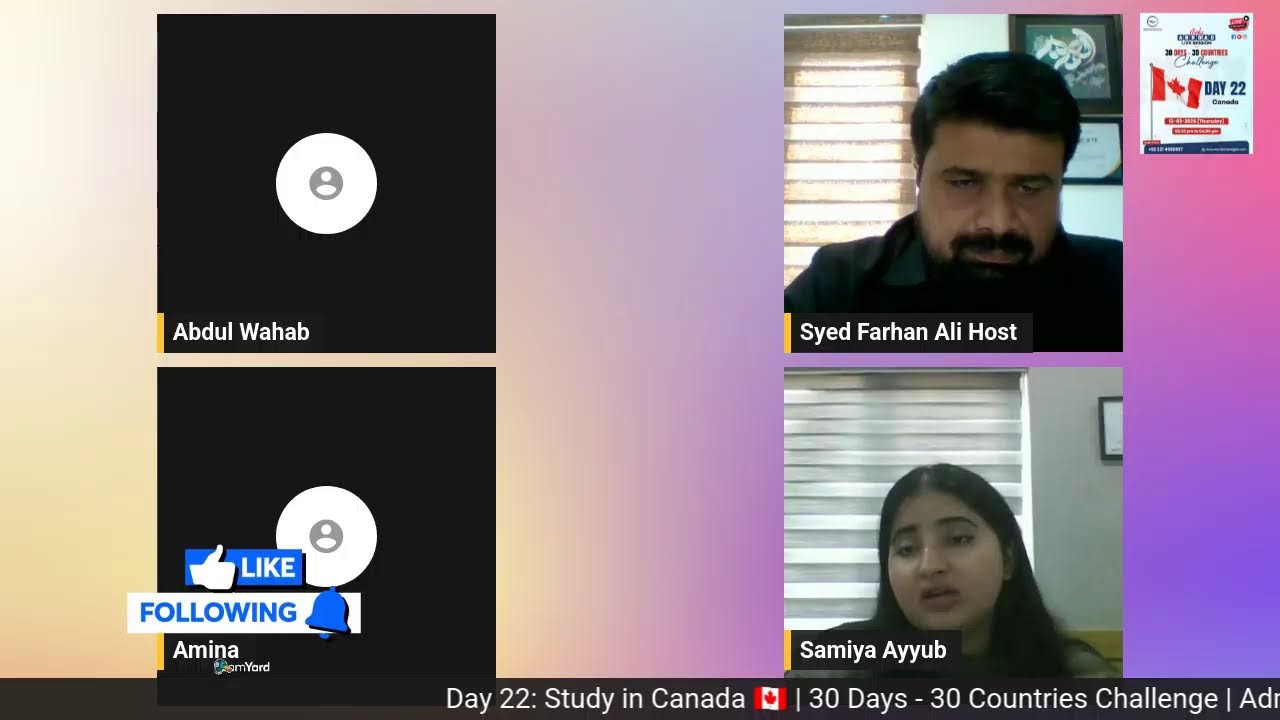 Study in Canada 2026 | Admission & Visa Success Guide | Day 22 Challenge | LIVE
