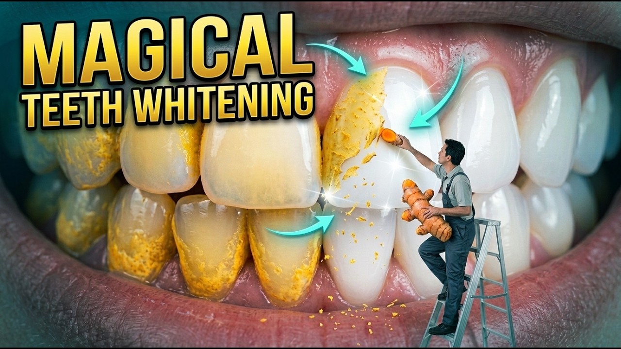 Natural Home Remedy for Teeth Whitening | Turmeric Plaque Removal | Dentist Explains
