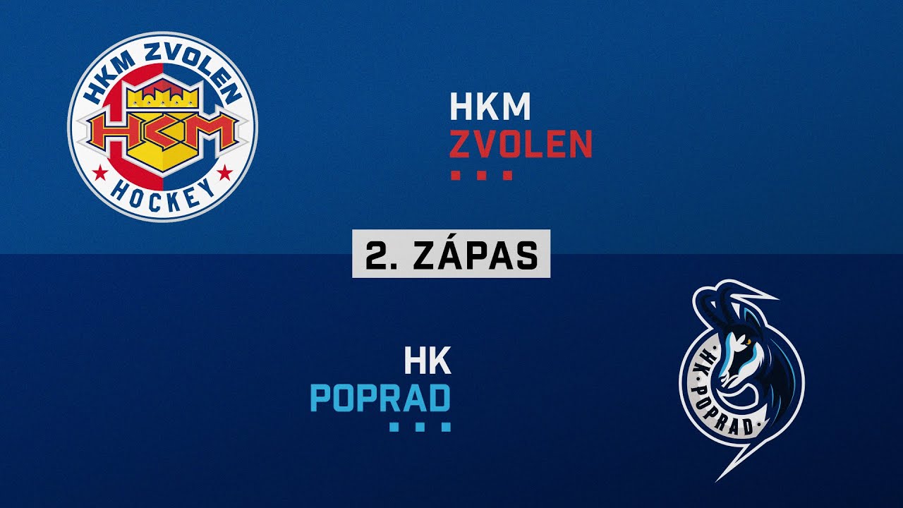 2.zápas finále HKM Zvolen - HK Poprad HIGHLIGHTS