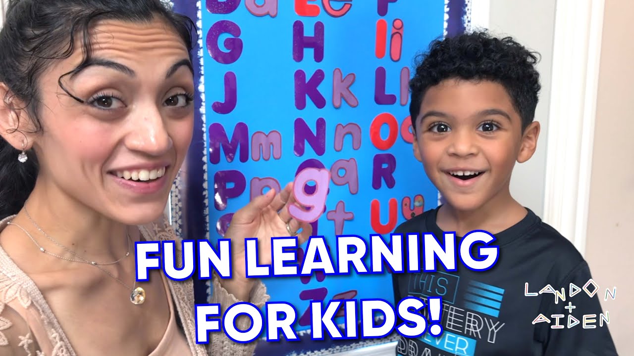 Compilation Video Language Arts, Math and Science Fun with Landon and Aiden