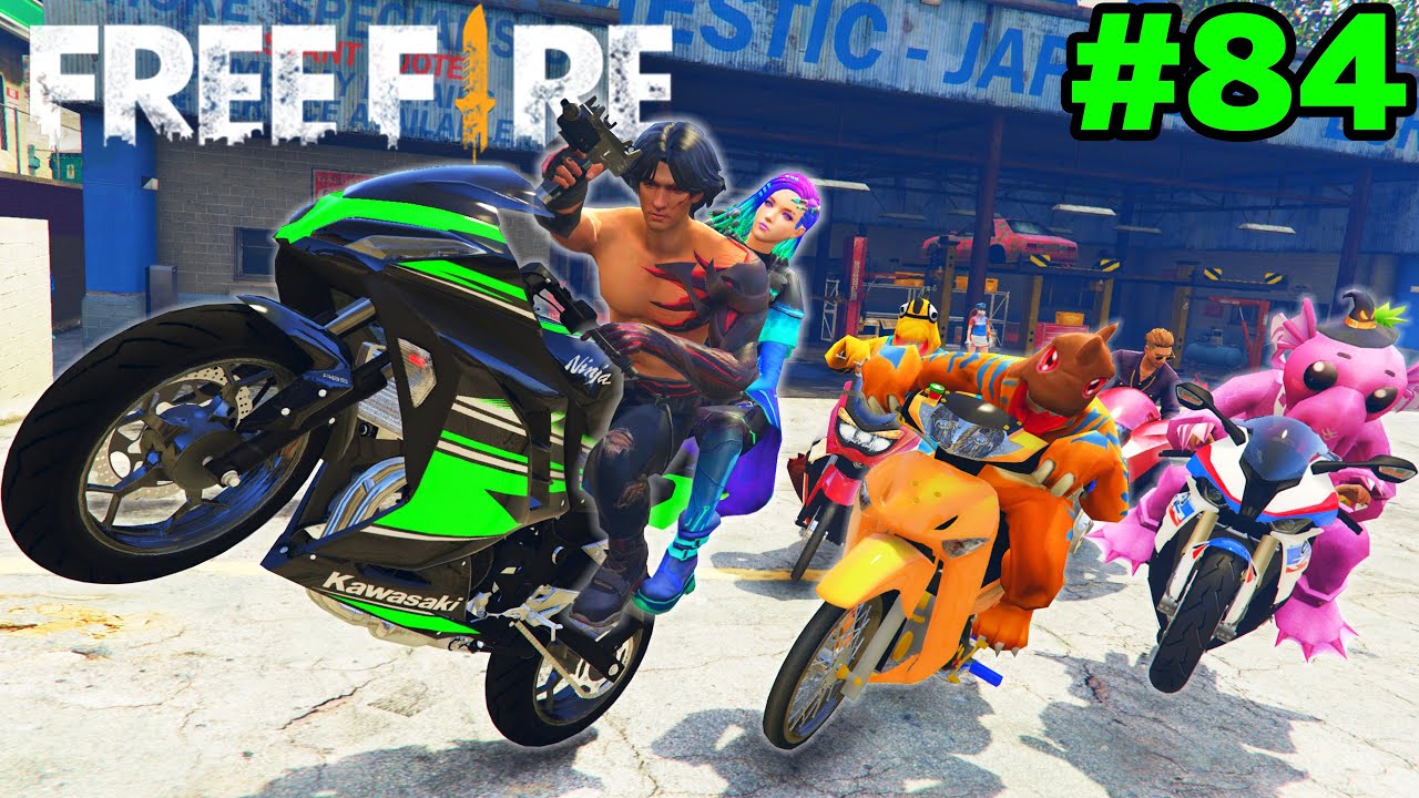 Free Fire ยอดนักซิ่ง แต่งมอไซค์บิ๊กไบค์แว๊น ท่อลั่นๆ EP84 | GTA V Mod