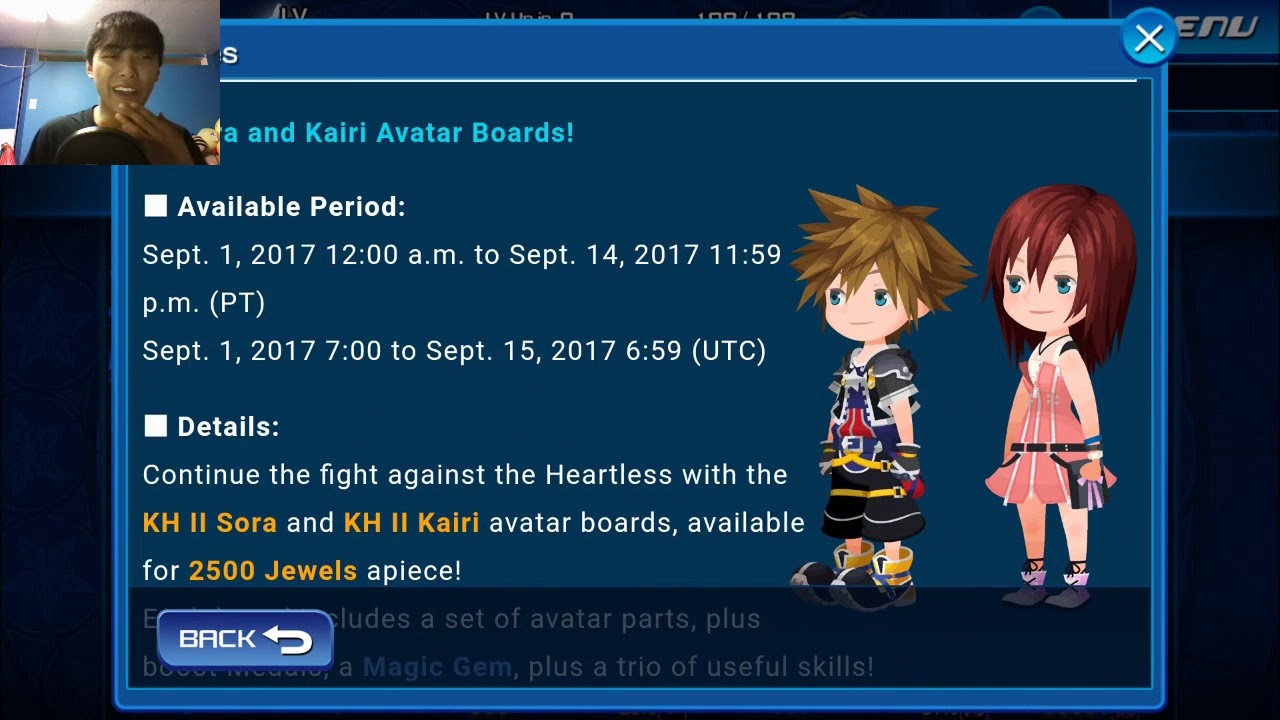 KHUX - Kingdom Hearts 15th Anniversary Campaigns and New Avatar Boards!