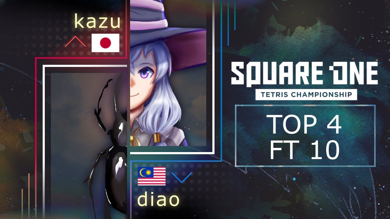 Kazu vs Diao - TOP 4 - Square One Tetris Championship 2022