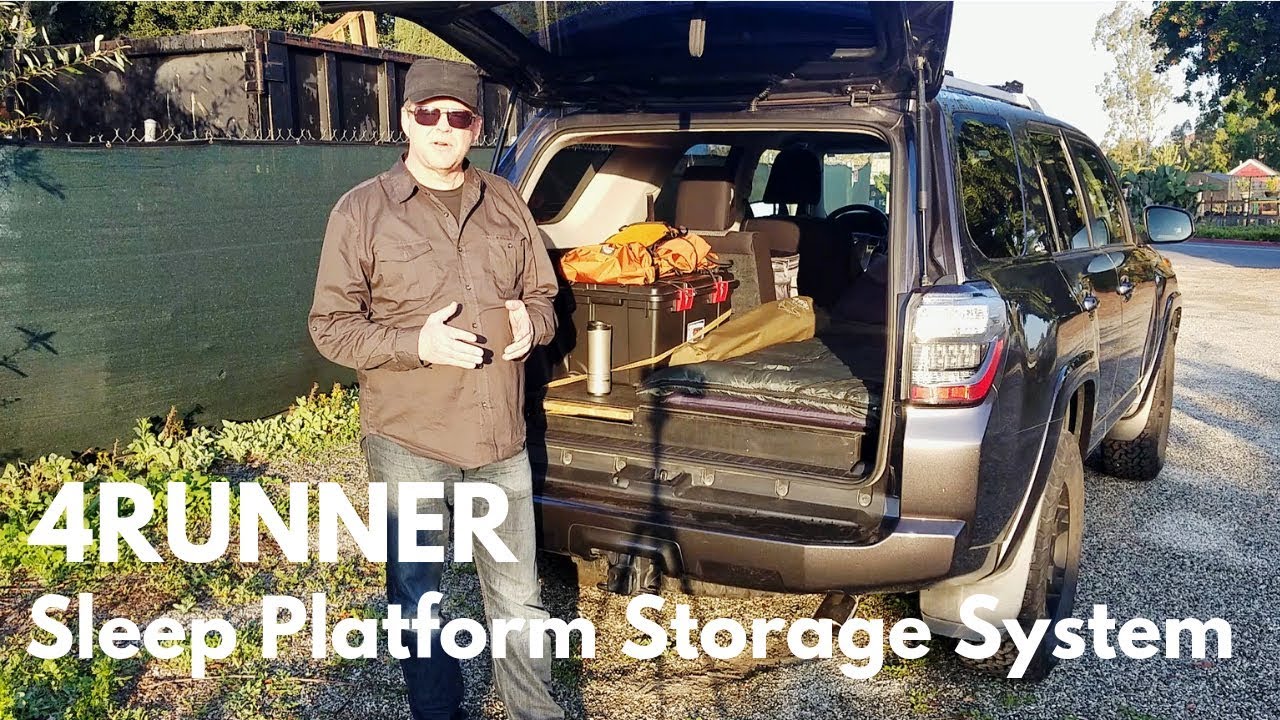 4Runner Sleeping Platform Storage System Overview