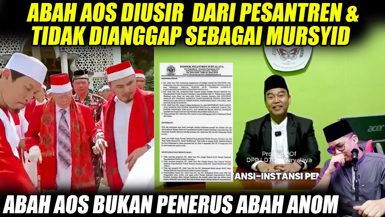 Detik detik Abah Aos Diusir Dari Pesantren & Tidak Dinggap Penerus Abah Nom