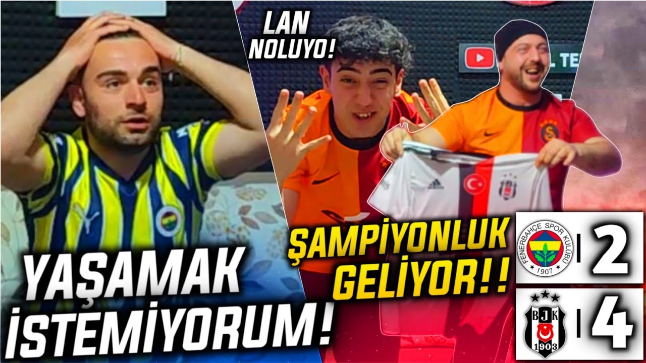 FENERBAHÇE - BEŞİKTAŞ TARİHİ DERBİYİ İZLEDİK / FENERBAHÇE 2-4 BEŞİKTAŞ