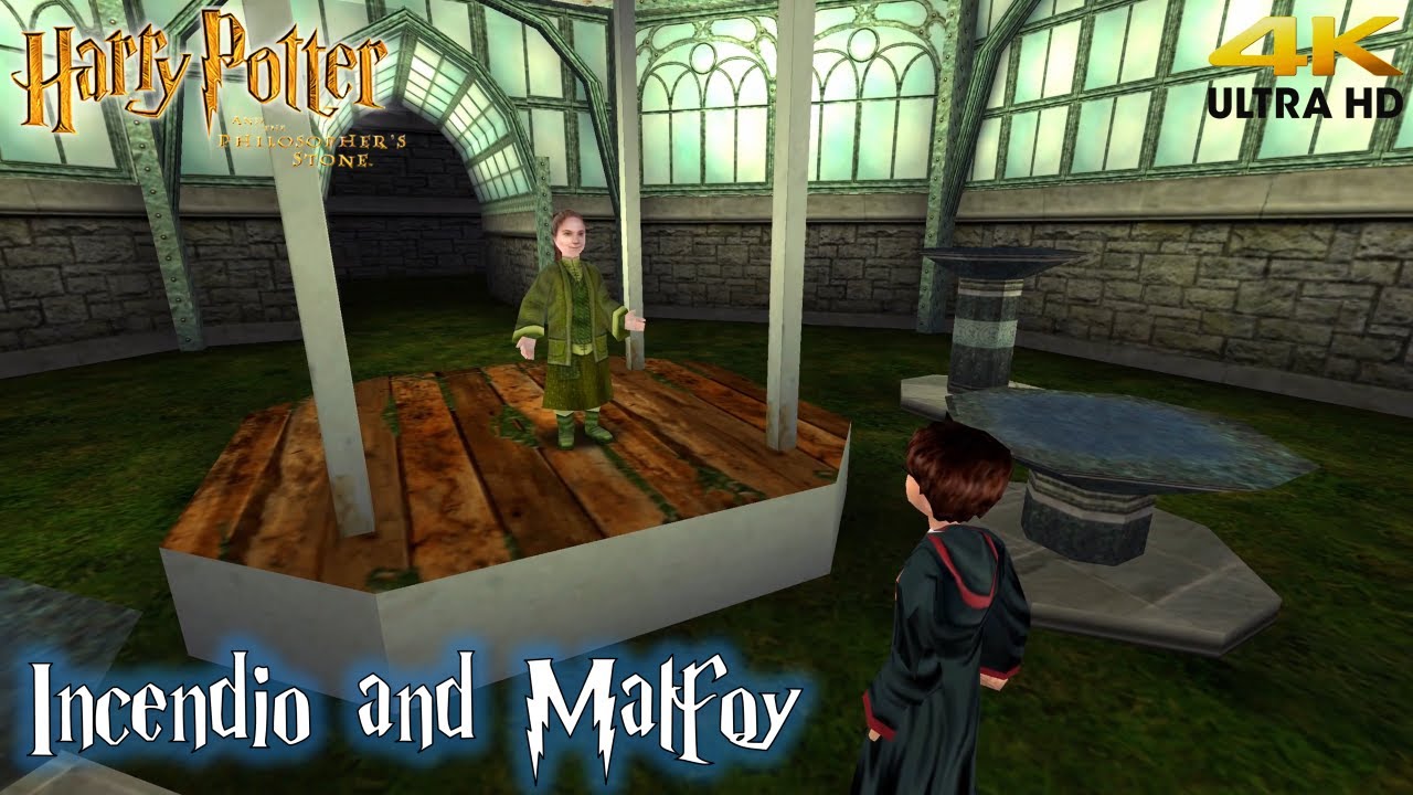 Harry Potter And The Philosopher's Stone PC Movement Mod Incendio Challenge and Chasing Malfoy (4K)
