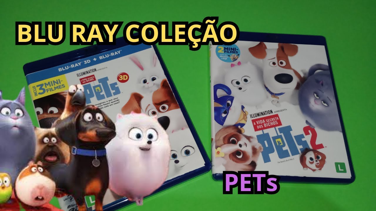 COLEÇÃO BLU RAY PETS A VIDA SECRETA DOS BICHOS #movie #animation #pets