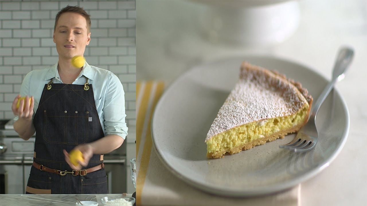 Lemon Curd Souffle Tart - The Slice with Greg Lofts