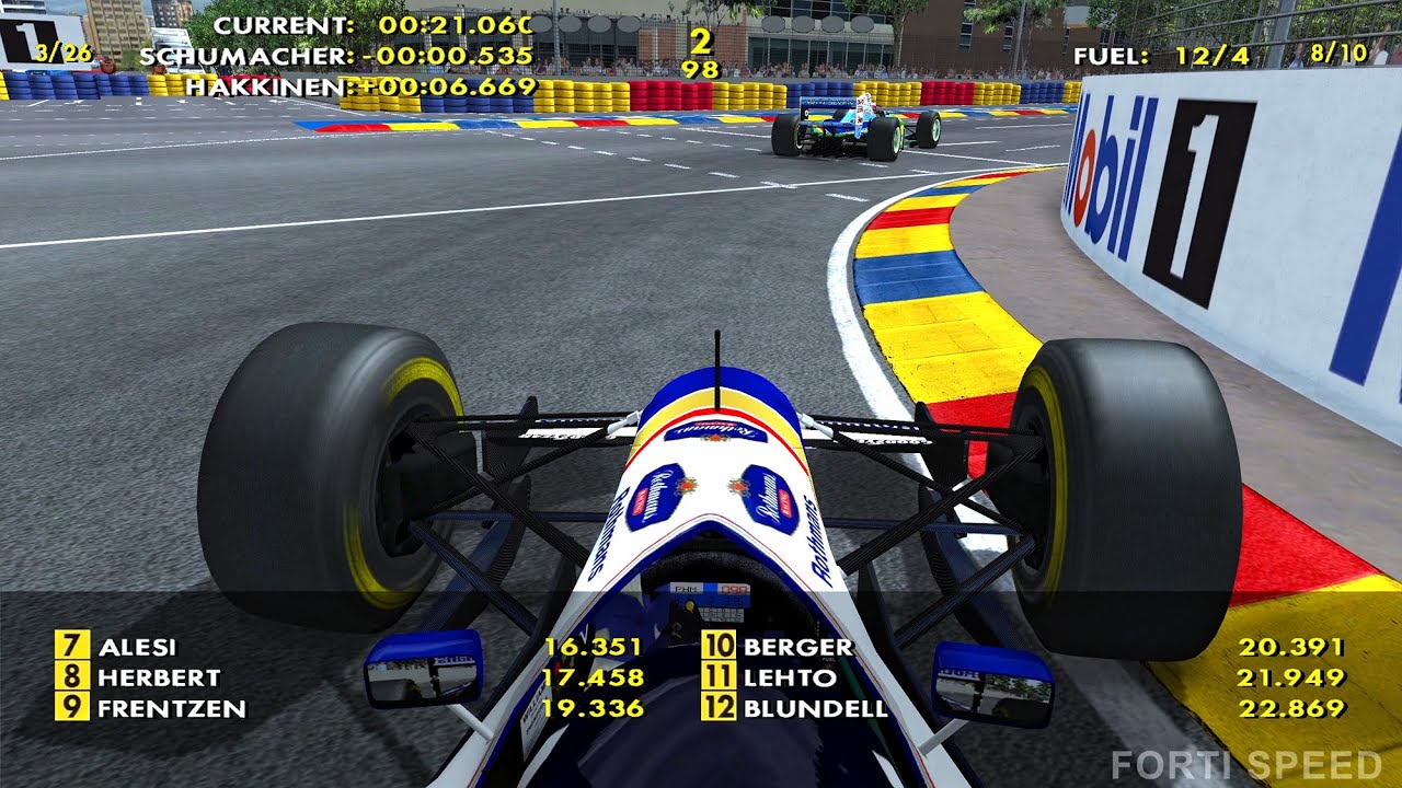 F1 1994 | Damon Hill Onboard | Adelaide Australia | Williams Renault | F1 Challenge 99 02 | HD