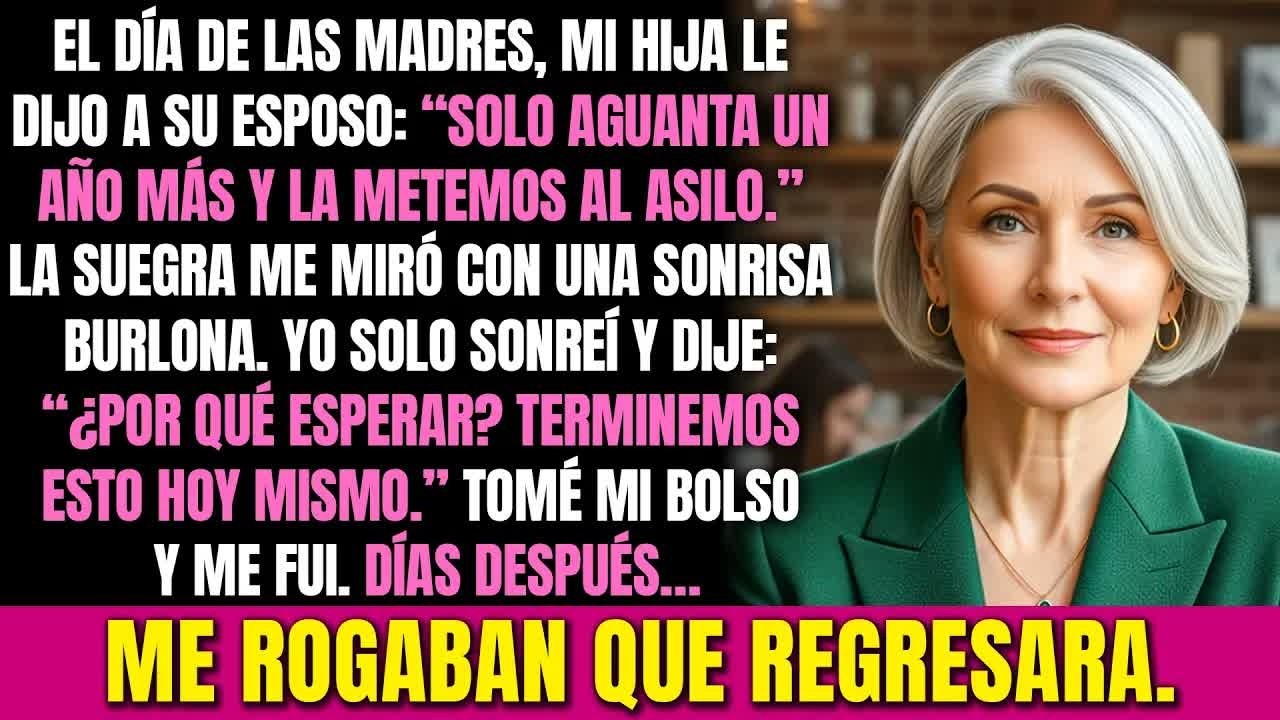 Mi hija le dijo a su esposo que me aguantara un año más… y después me echarían de la casa