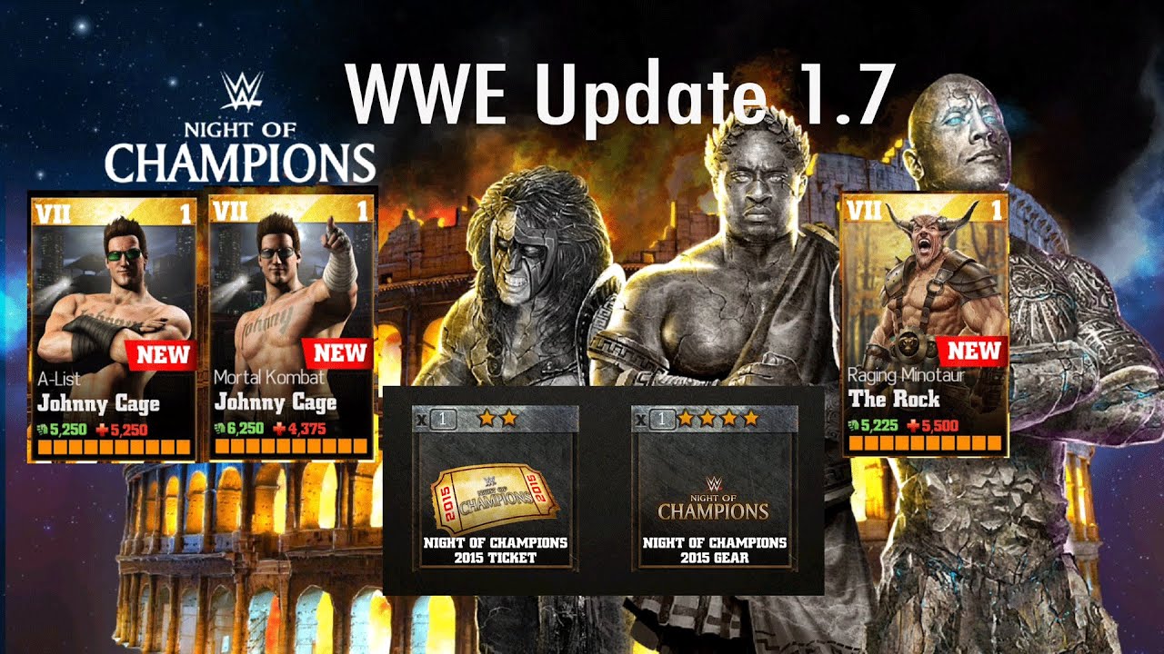WWE Immortals 1.7 Update Review: New Characters & Gears Android Ios
