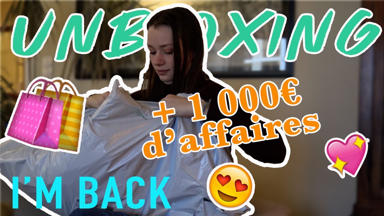 UNBOXING DE FOLIE + 1000€ de produits 😱😍