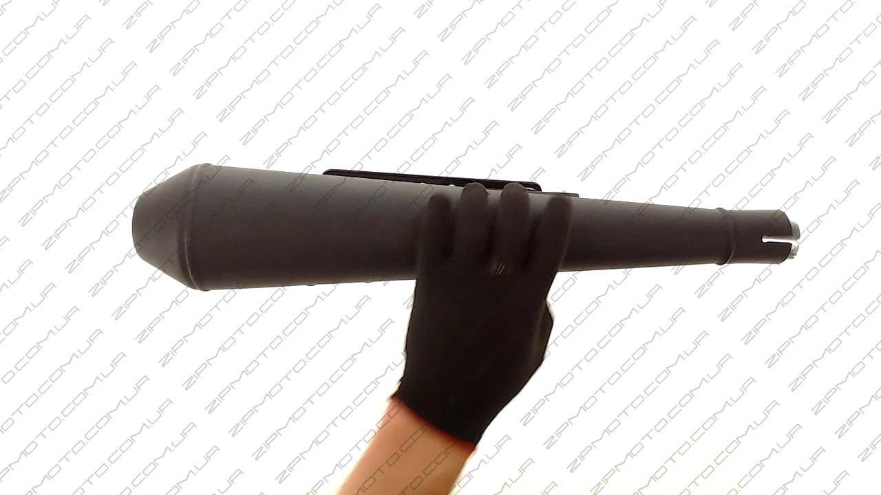 Глушитель тюнинг   440*96mm   нержавейка, сопло, черный, прямоток   118...