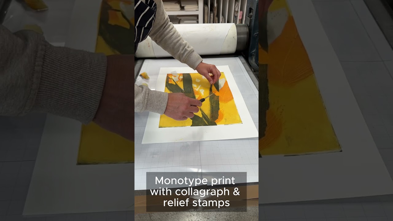 Monotype with Collagraph 