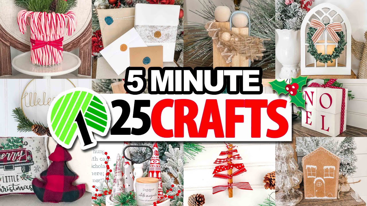 *25 BEST* Christmas Crafts made in only 5 MINUTES! Dollar Tree DIYs 2024