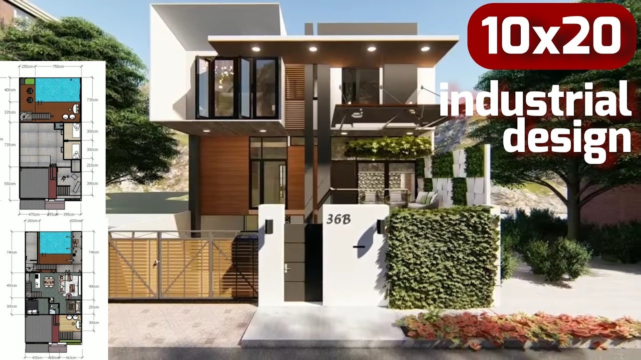 House With Industrial Interior Design / Rumah Dengan Desain Interior Industrial / Small House Design