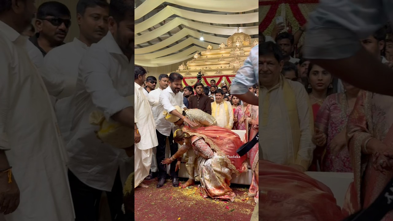 CM Revanth Reddy Attends Deputy Deputy CM Bhatti Vikramarka Son Surya Vikramaditya Marriage