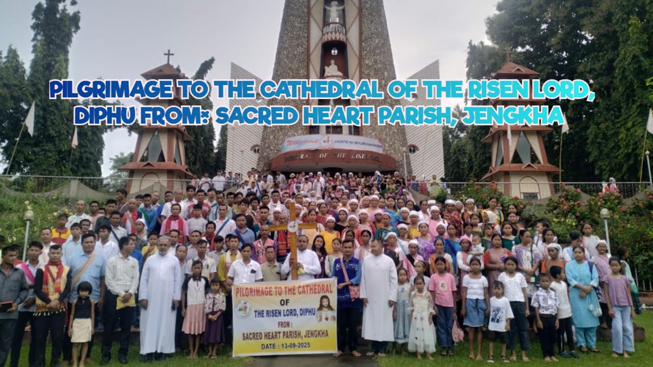 Pilgrimage to the Cathedral of the Risen Lord, Diphu | Sacred Heart Parish Jengkha | Angtang Vlogs 