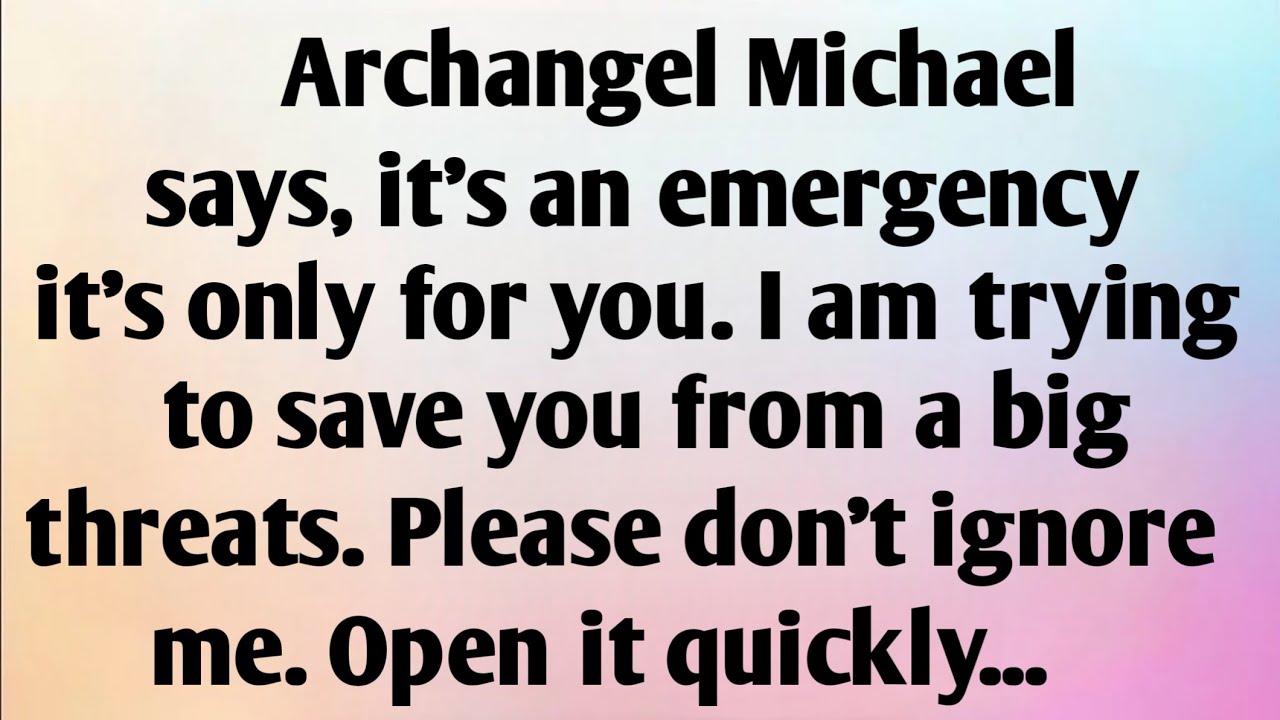 ARCHANGEL MICHAEL SAYS, I AM TRYING TO SAVE YOU...