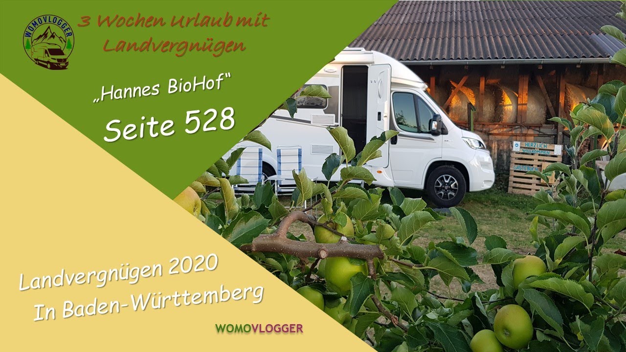Landvergnügen der andere Stellplatz für Wohnmobile - Hannes BioHof-WOMOVlog#25