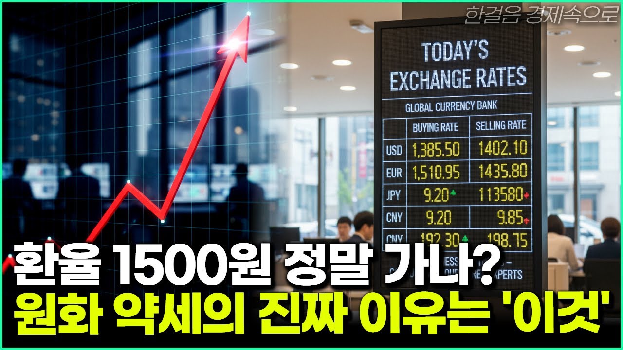 환율 1500원 정말 가나? 원화 약세의 진짜 이유는 '이것'