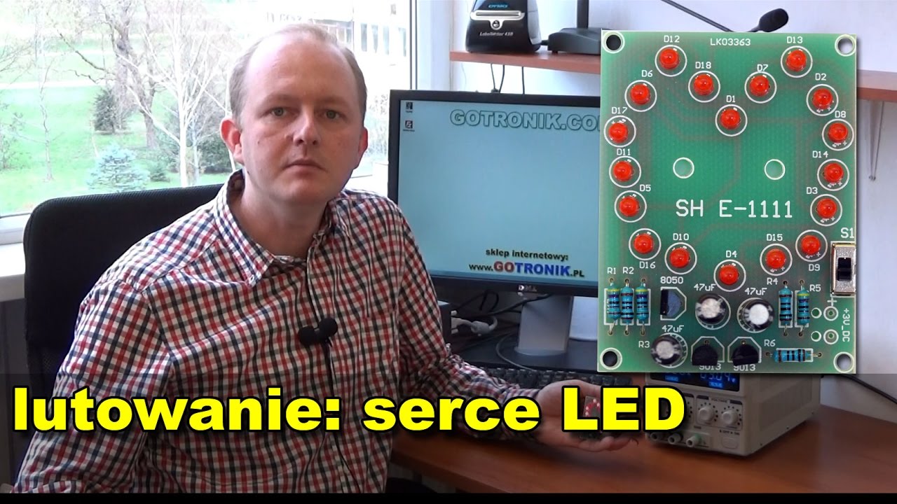 Serce LED - zestaw do samodzielnego montażu KIT/DIY