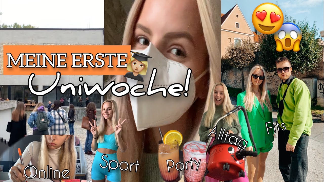 ERSTE UNIWOCHE VLOG 👩🏼‍🎓 - Vorlesungen, Kneipentour, Alltag, Sport, Journalistik Studium | Louigi