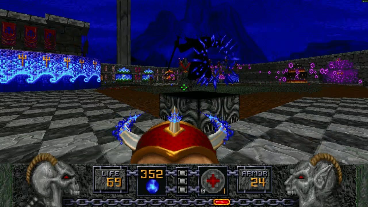 Heretic + Hexen: Heretic - The Dome of D'Sparil (Part 2/2) - 100% on hardest - Achievements 17/44
