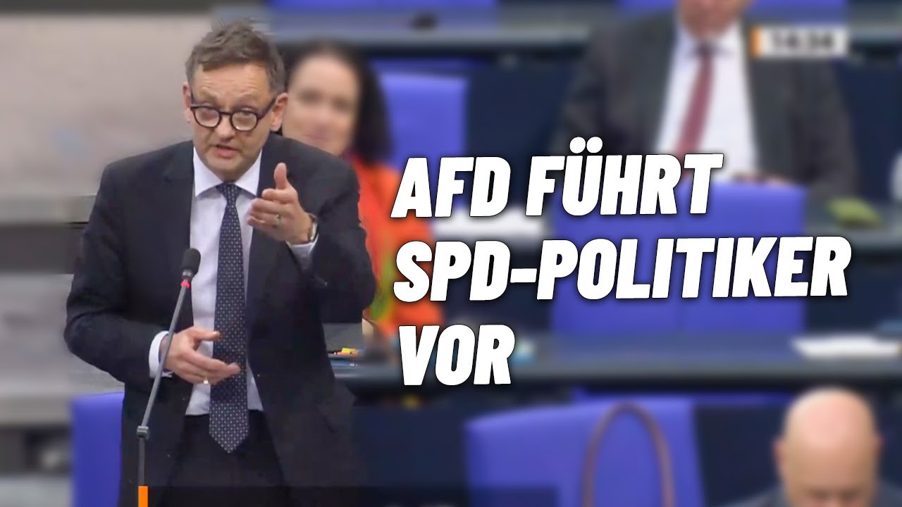 SPD-Berufspolitiker wird im Bundestag vorgef&uuml;hrt - Kay Gottschalk (AfD)