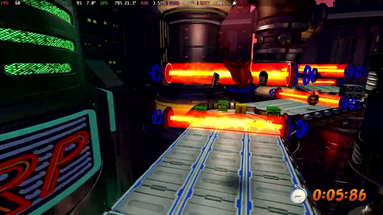 Crash 3 - Future Frenzy 1:03.63 - Beating TooneySA & WumpaLewis