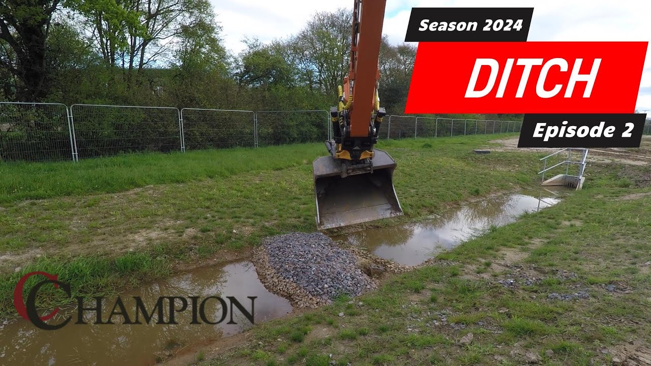 DITCH! Season 2024 Episode 2 Hitachi 225 dash 7 Tiltrotator Engcon Leica | Fred Champion Groundworks