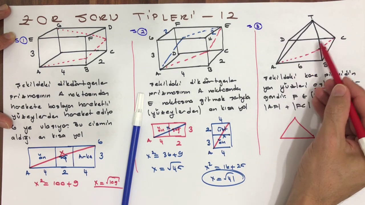 ZOR SORU TİPLERİ - 12 (En kısa yol soruları)