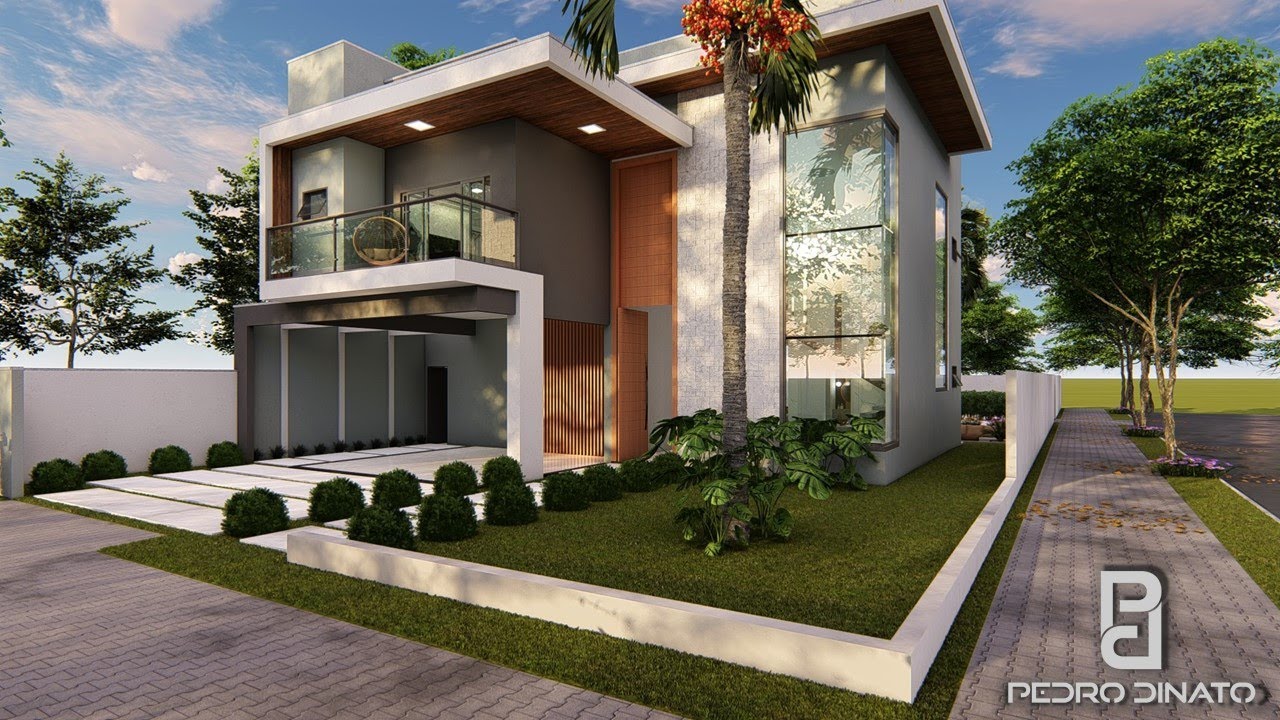 LINDO SOBRADO DE ESQUINA PARA TERRENO 15X35 ( P - 108 )