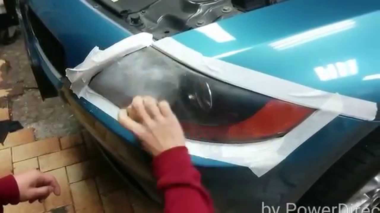 DIY How to restore headlights BMW Z4 using 3M restoration kit