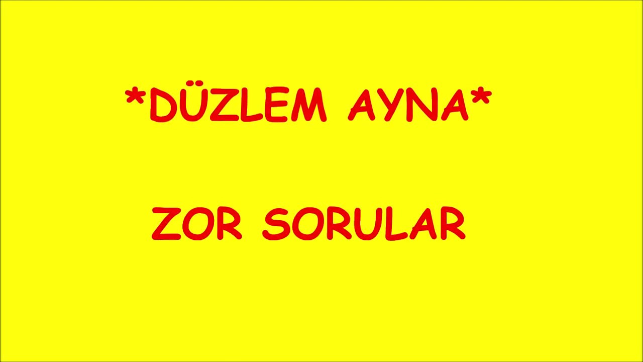 10.FİZİK (OPTİK (DÜZLEM AYNA- ZOR SORULAR))