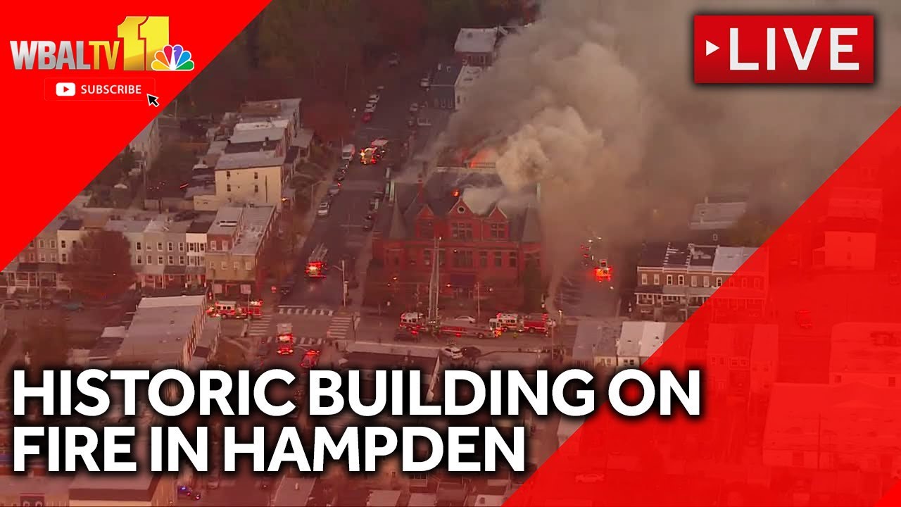 LIVE: SKY 11 over growing building fire in Hampden | wbaltv.com