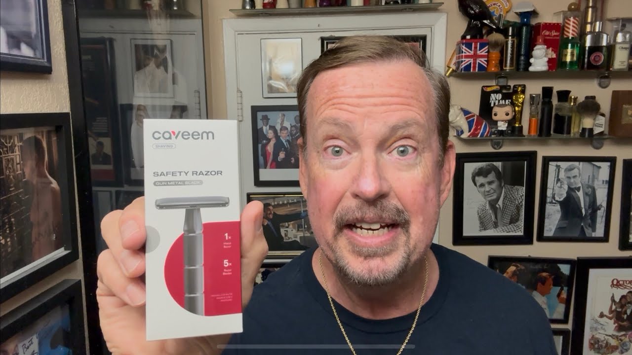 Новая безопасная бритва Caveem — первое использование и отзыв, зеленое мыло Proraso, лосьон после...