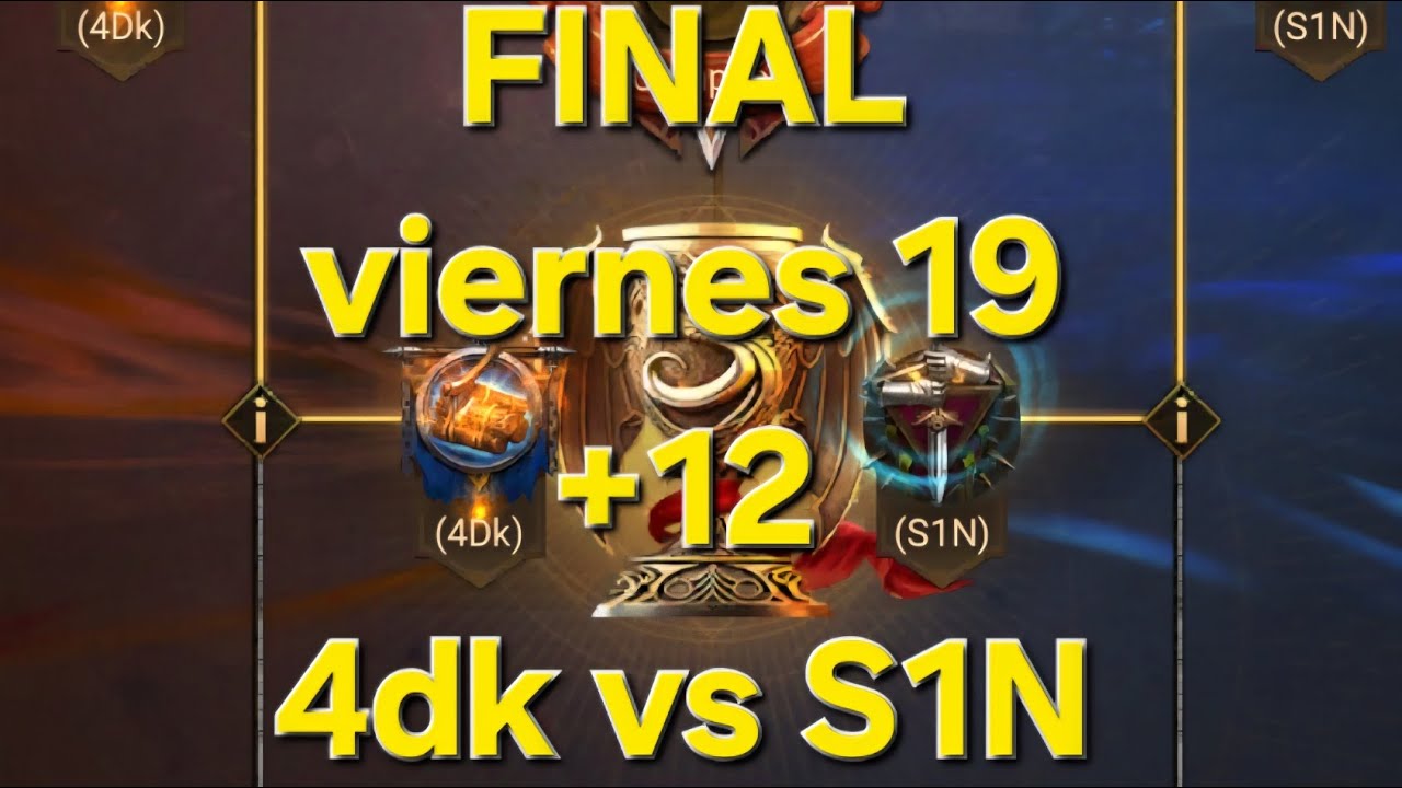 FINAL DV1  4dk vs S1n    ALL START  + 12   batalla de rise of castles