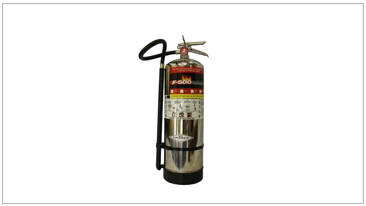 Recharging and Use of F-500 EA Fire Extinguisher