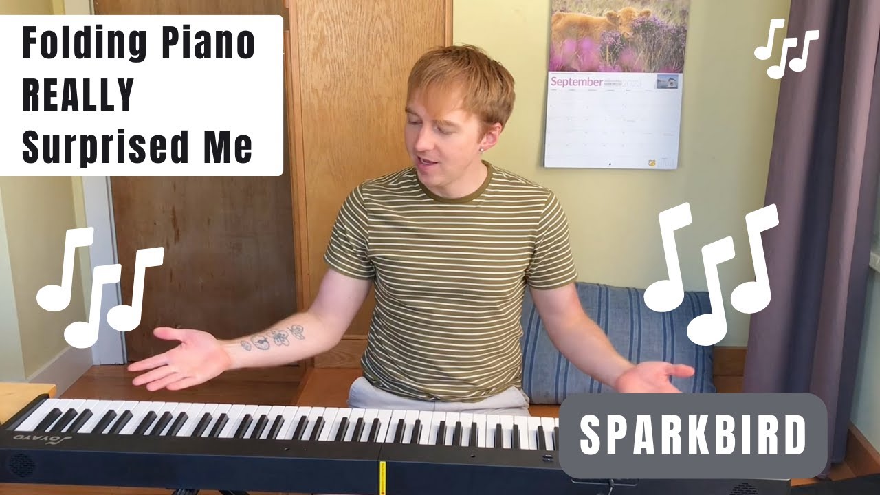 1st Time Playing a Folding Piano - OYAYO Portable Keyboard Review