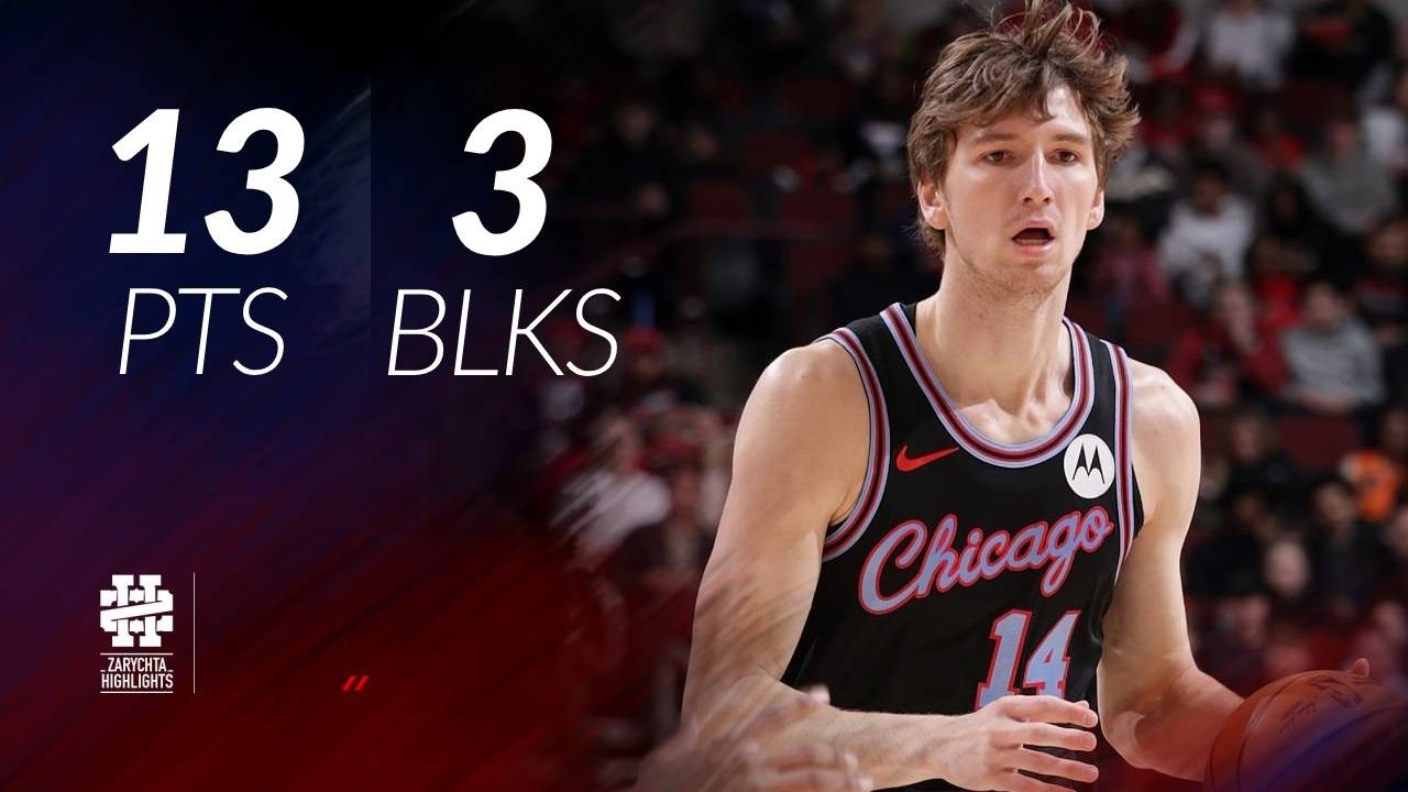 Matas Buzelis 13 pts 3 blks vs Cavs 25/26 season